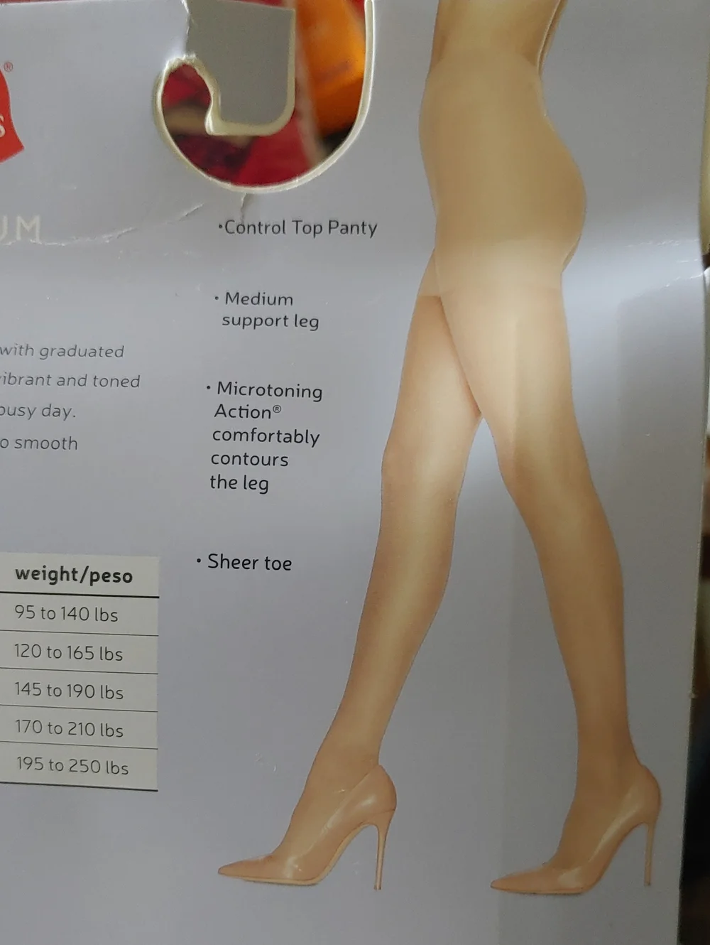 NWT Hanes Nude XL Premium Modern Support Medium Coverage Pantyhose